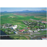 Postcard, Hella aerial view