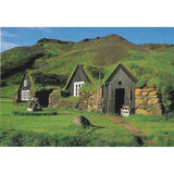 Postcard, Turf regional museum at Skógar