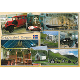 Postcard, Museum at Skógar, multiview