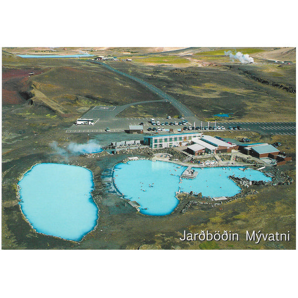 Postcard, Geothermal baths in Mývatn