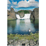 Postcard, Hjálparfoss in Þjórsárdalur