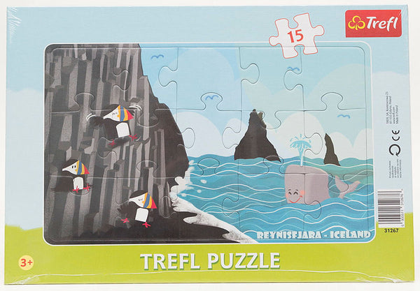 Puzzle 15 frame Puffins by Reynisfjara