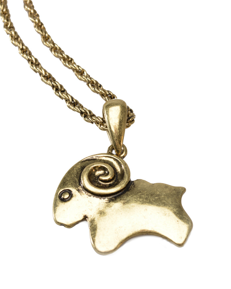Necklace, Bronze look, sheep