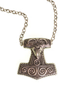Necklace, Silver look, Thor's Hammer