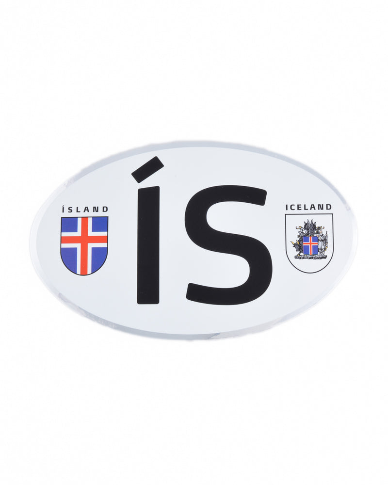 Iceland Flag Map Sticker Decal – Multicolored, Made In France By Akacha