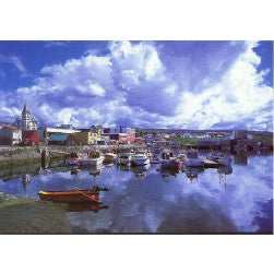 Postcard, Húsavík harbor