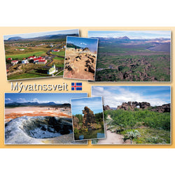 Postcard, Mývatn multiview