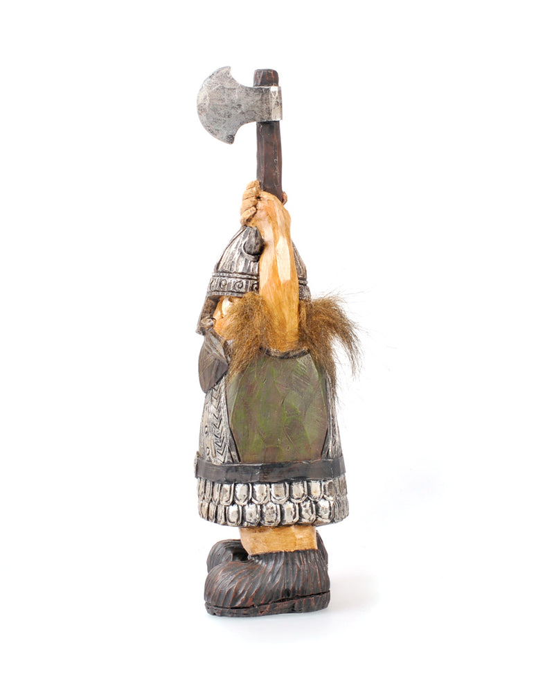 Resin Viking w-Hair, Viking with Axe up