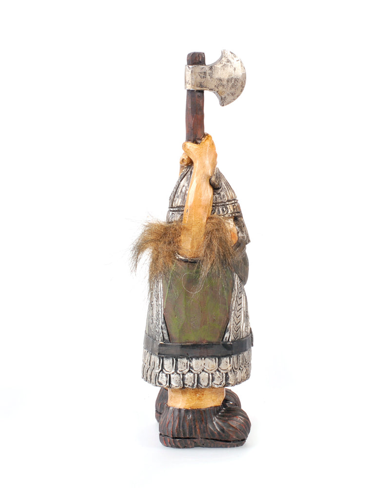 Resin Viking w-Hair, Viking with Axe up