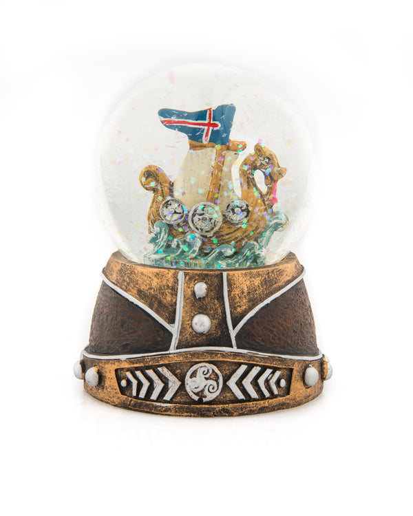 Vikingship Water globe w-glitter