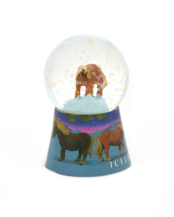 Snowglobe, mini, Northern Lights, Horse