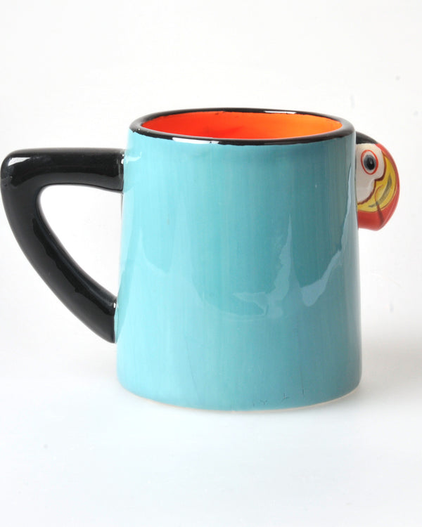 Sculpted mugs, Puffin