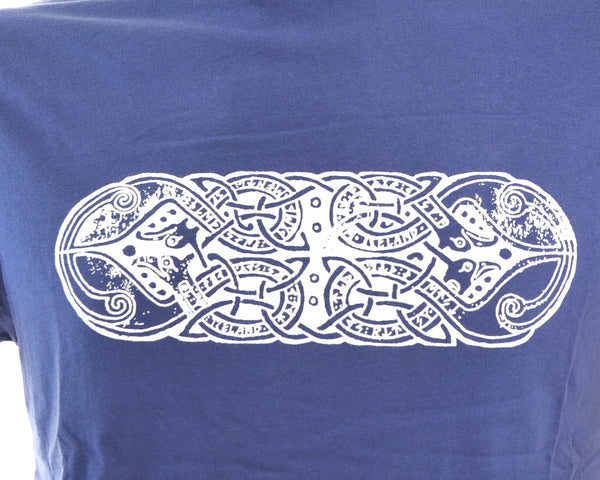 T-shirt, Celtic, horizontal, blue