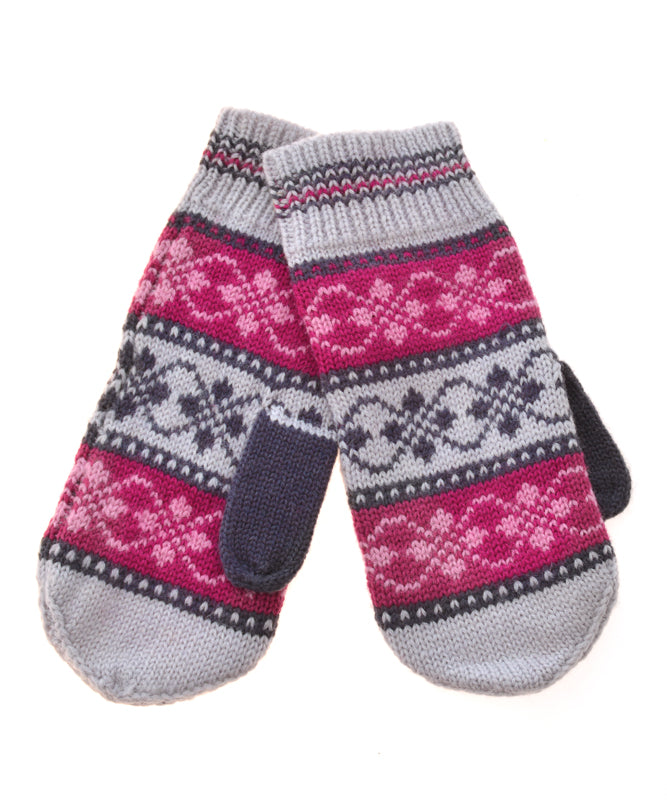 Woolen Mittens, Halaklettur, pinks