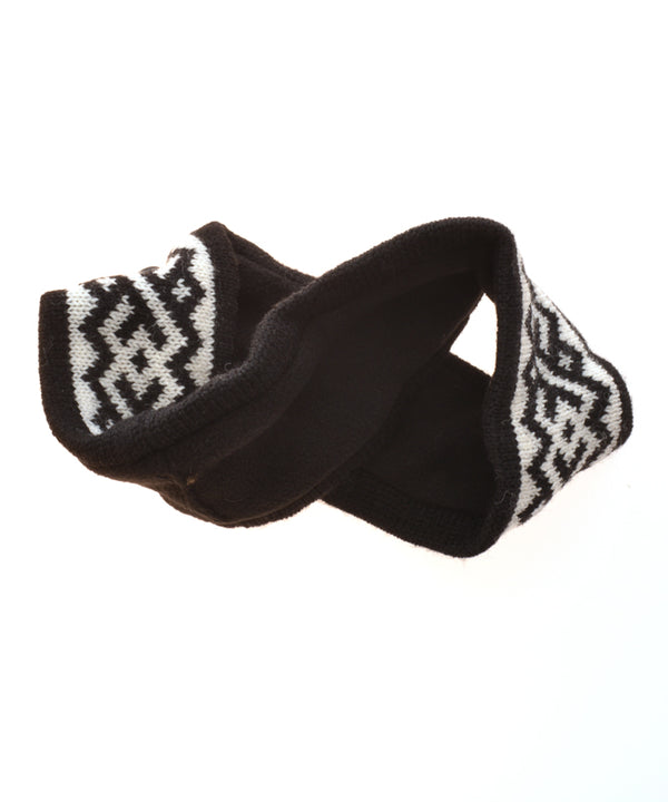 Woolen headband, Black and White