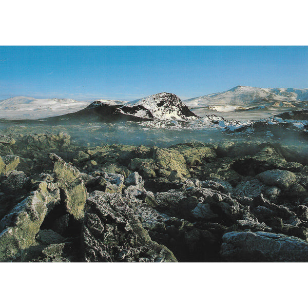 Postcard, Krafla, volcano near Mývatn