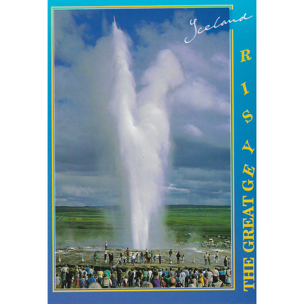 Postcard, Geysir erupting I