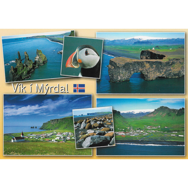 Postcard, Vík í Mýrdal multiview