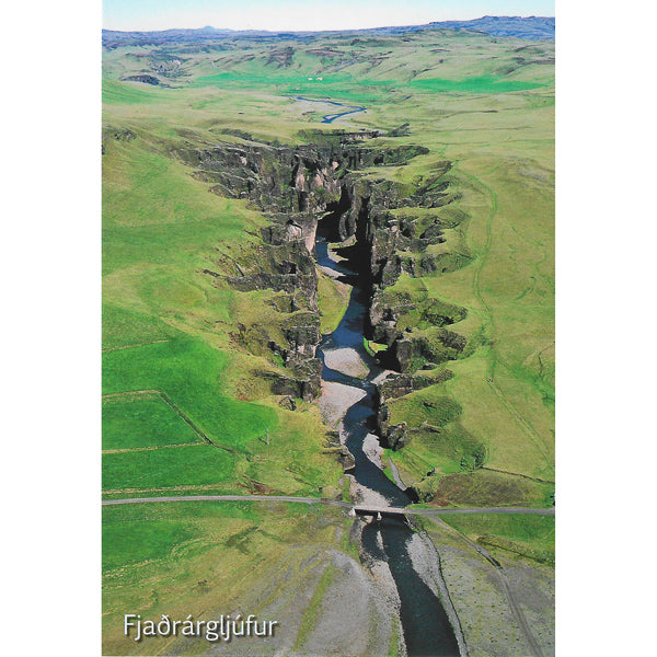 Postcard, Fjaðrárgljúfur Canyon