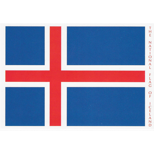 Postcard, The Icelandic National Flag