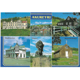 Postcard, Town of Akureyri, multi-view II