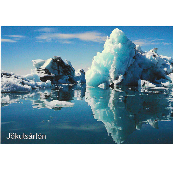Postcard, Jökulsárlón lagoon with icebergs III