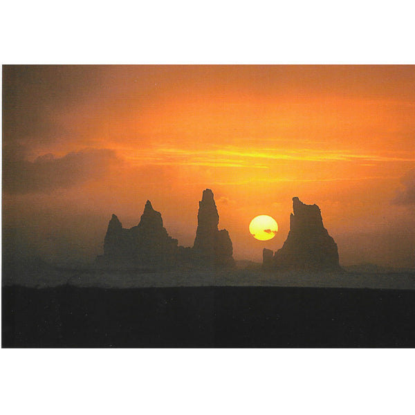 Postcard, Reynisdrangar near rock formations
