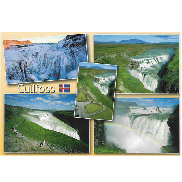Postcard, Gullfoss multiview