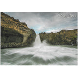 Postcard, Aldeyjarfoss waterfall