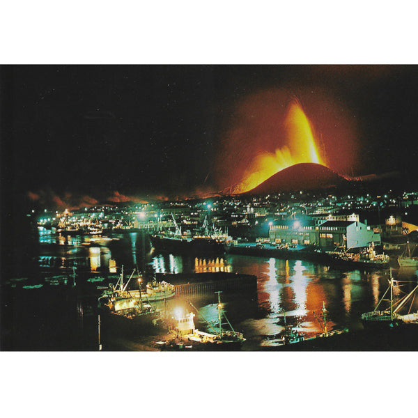 Postcard, Heimaey eruption 1973 V