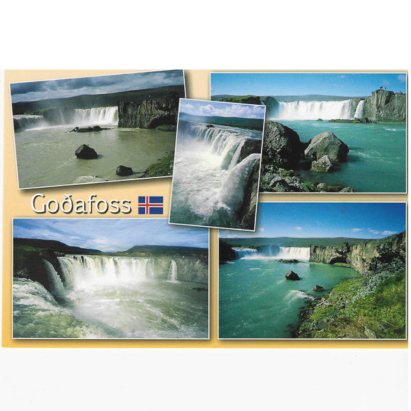 Postcard, Goðafoss multiview