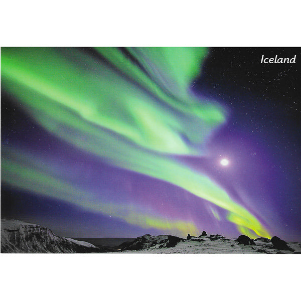 Postcard, Northern lights - Aurora Borealis