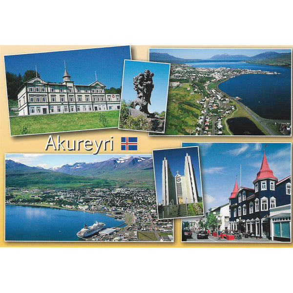Postcard, Akureyri multiview