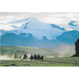 Postcard, Horses and Eyjafjallajökull