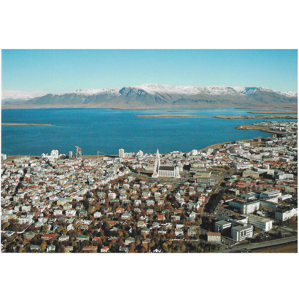 Postcard, Aerial view Reykjaví­k