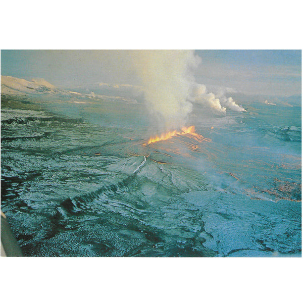 Postcard, Krafla volcano, fissure eruption 1977
