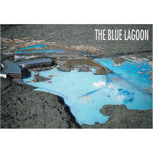 Postcard, New Blue Lagoon, lava field