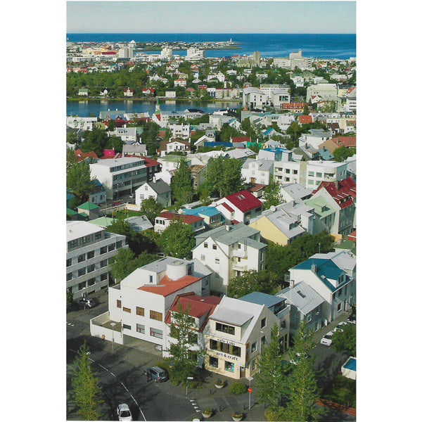 Postcard, View from HallgrÃ­mskirkja