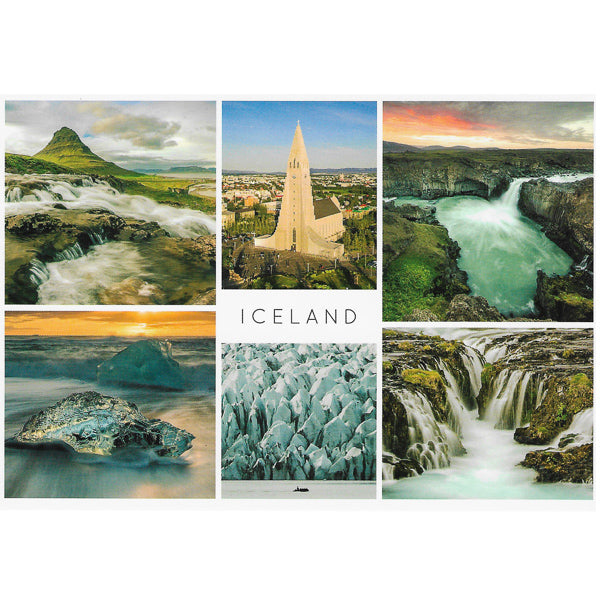 Postcard, Multi view Iceland