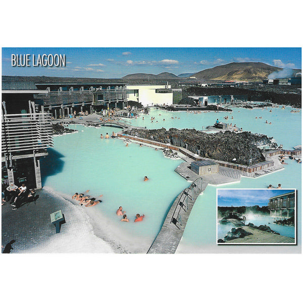 Postcard, New Blue Lagoon, bathers