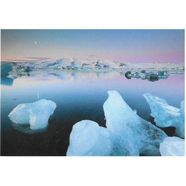 Postcard, Jökulsárlón  lagoon