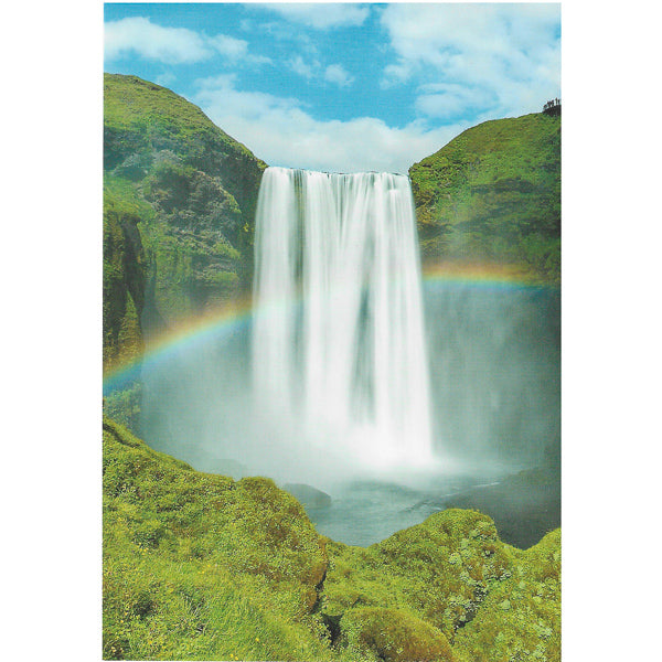 Postcard, Skógafoss waterfall