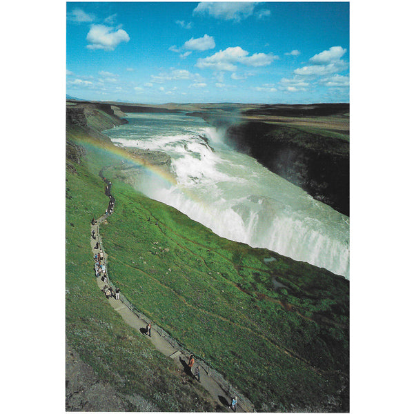 Postcard, Gullfoss, path