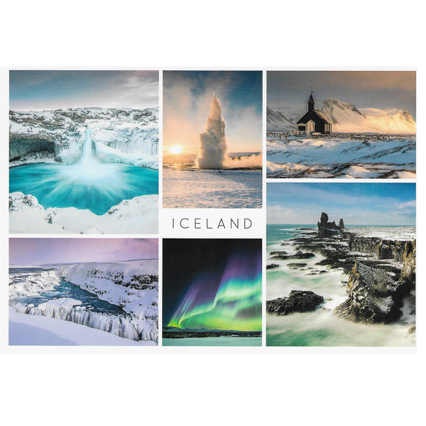 Postcard, multi views winter