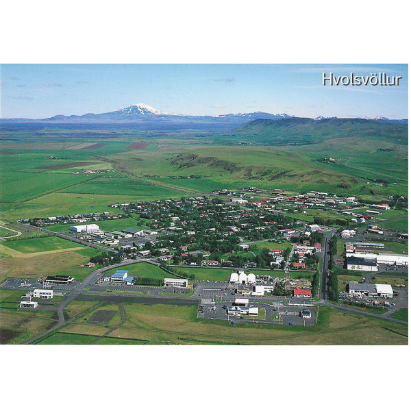 Postcard, Town of Hvolsvöllur south Iceland