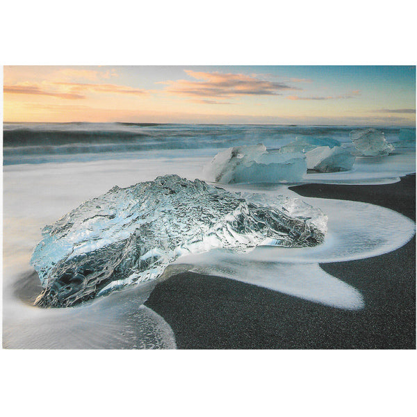 Postcard, Jökulsárlón, icebergs