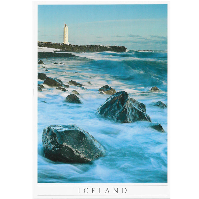 Postcard, lighthouse on Malarrifi