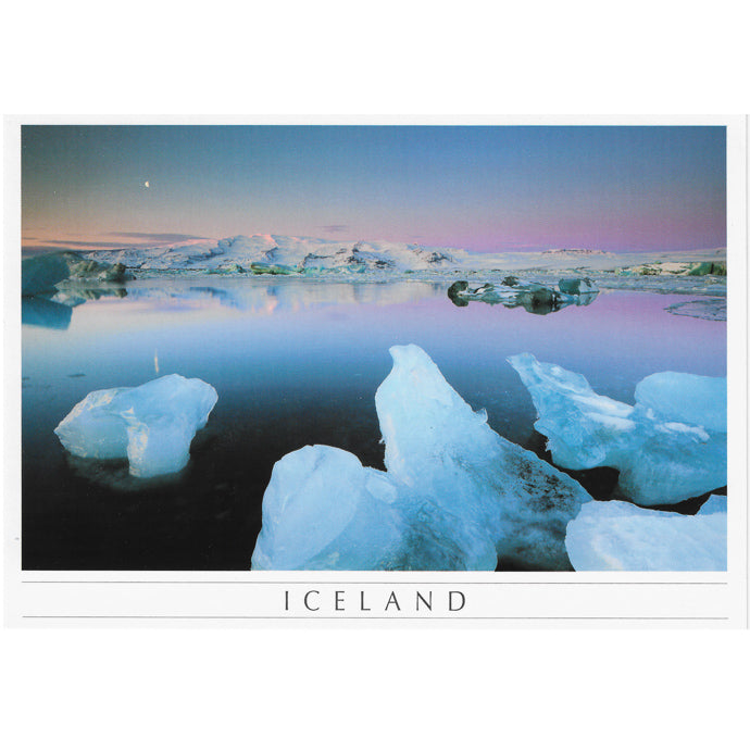 Postcard large, Jökulsárlón  lagoon