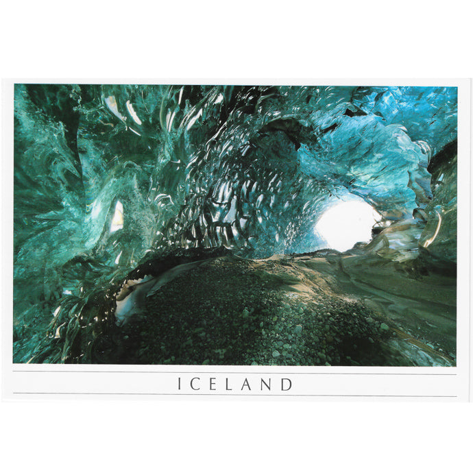Postcard, Ice cave in BreiÃ°amerkurjÃ¶kull glacier