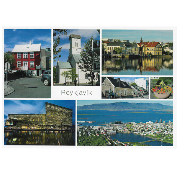 Postcard large, Reykjaví­k, The Pond
